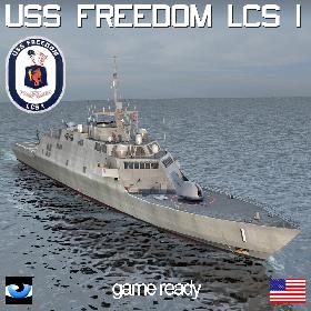 USS Freedom LCS 1 with SH60